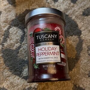 Holiday Peppermint Jar Candle